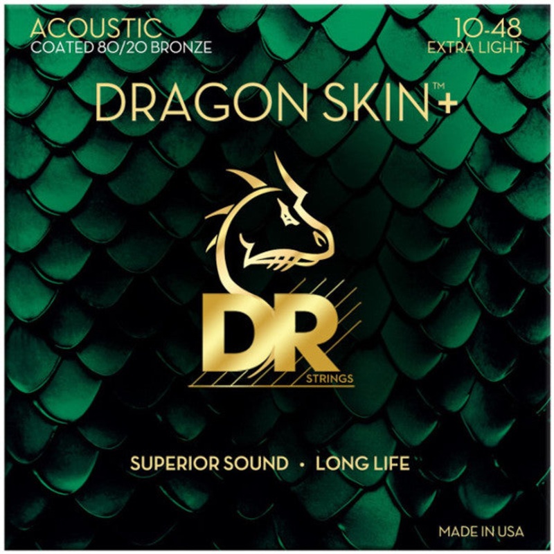 DR Handmade Strings DA8-10 Acoustic Guitar Strings Extra Light – 10-48