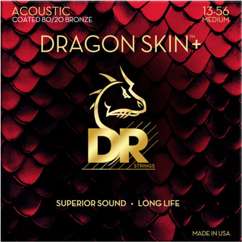 DR Handmade Strings DA8-13 Acoustic Guitar Strings Medium – 13-56