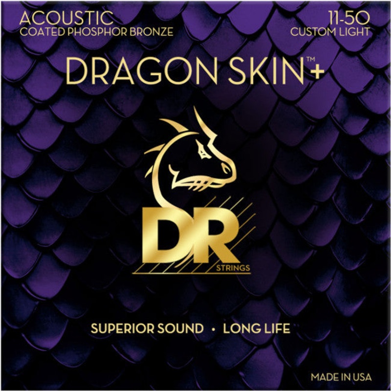 DR Handmade Strings DAP-11 Acoustic Guitar Strings Custom Light – 11-50