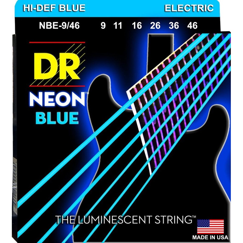 DR Handmade Strings NBE-9/46 Electric Guitar Strings Lite Heavy – 9-46