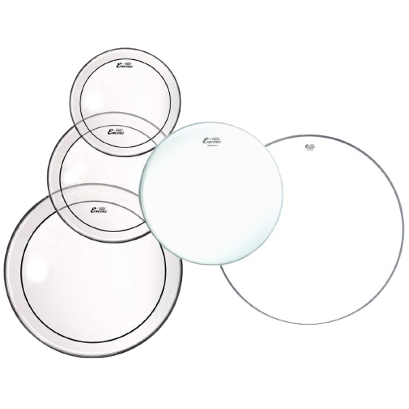 Encore EN-PS40-PP Ambassador Drum Head Pack – 10″, 12″, 14″, 20″