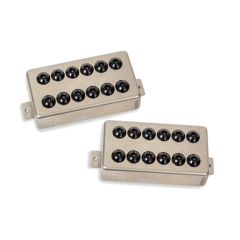 Seymour Duncan INVADER Guitar Humbucker Pickup Set (Raw Nickel)