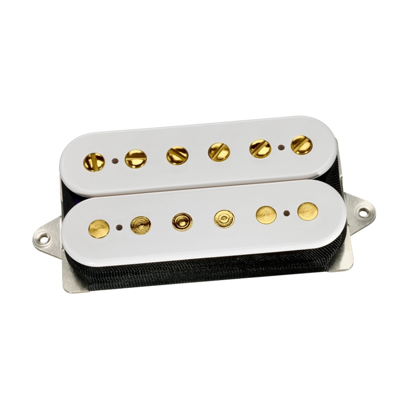 DiMarzio DP163 Bluesbucker Humbucker Pickup (White with Gold Poles)