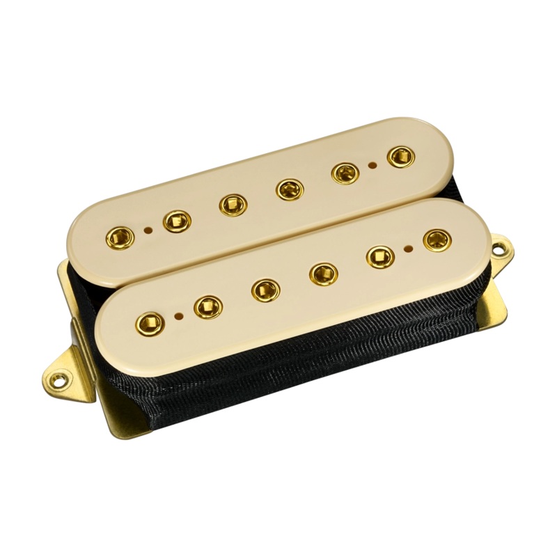 DiMarzio DP220F D Activator F-Spaced Bridge Pickup (Cream With Gold Poles)