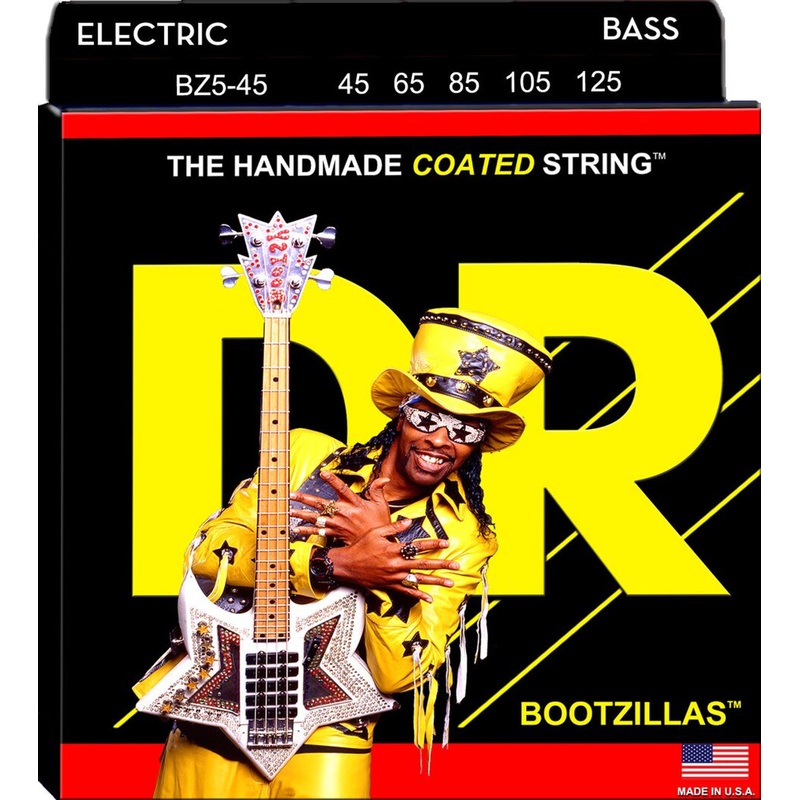 DR Handmade Strings BZ5-45 Electric Bass Strings Medium – 45-125