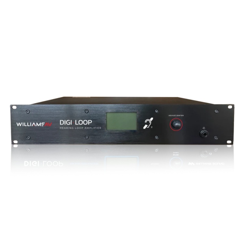 Williams AV DL210 NET D 2.0 Large Area Dual Channel Hearing Loop Dante Amplifier