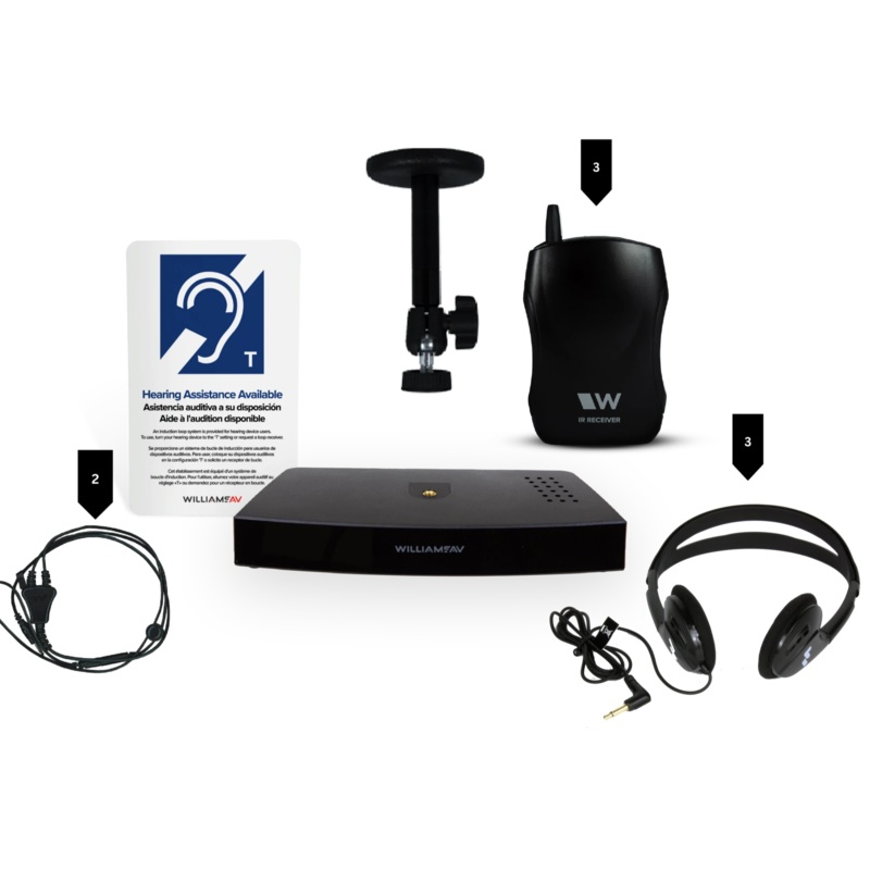 Williams AV IR SYS32 SoundPlus T3 Infrared System with Headphones
