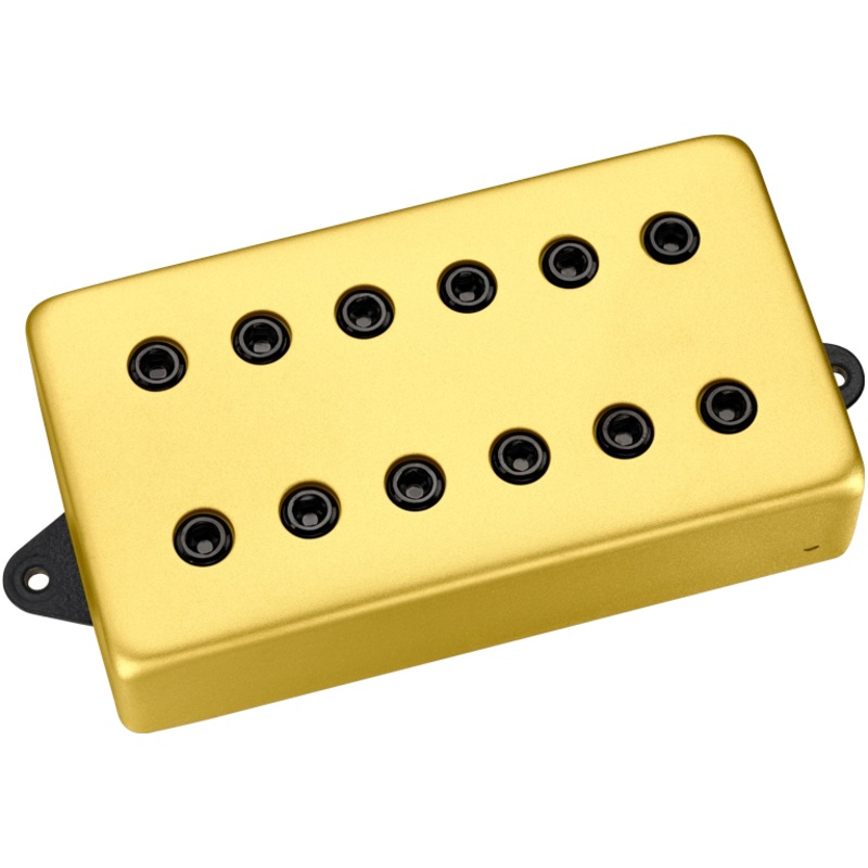 DiMarzio DP244F Dominion F-Spaced Humbucker Neck Pickup (Satin Gold Cover With Black Poles)