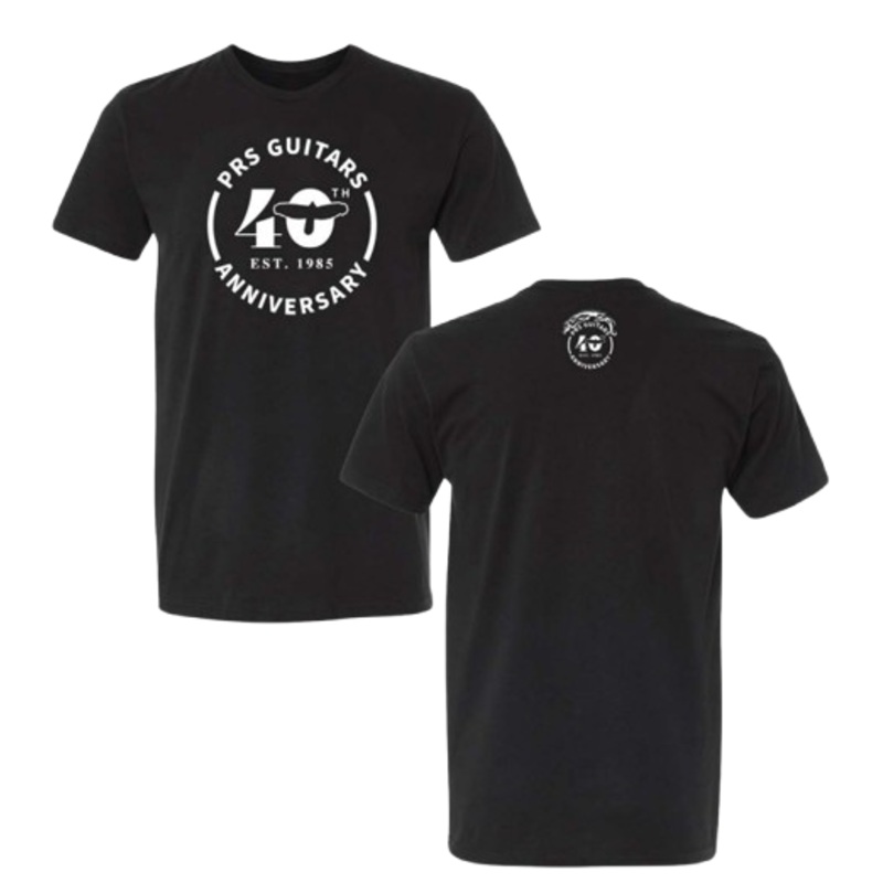 PRS 40th Anniversary Logo Tee (Black) – Large