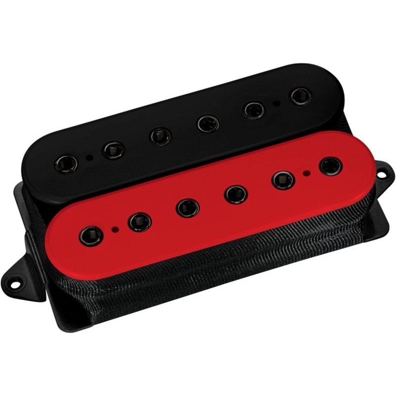 DiMarzio DP259F Titan Humbucker F-Spaced Bridge Pickup (Black/Red With Black Poles)