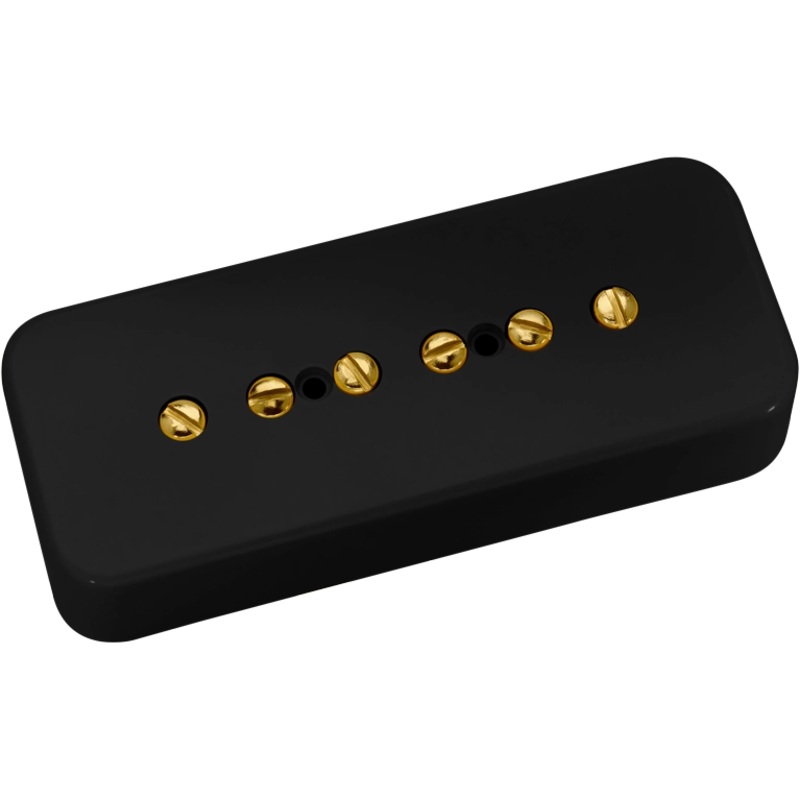 DiMarzio DP278 Fantom P90 Soapbar Pickup (Black With Gold Poles)