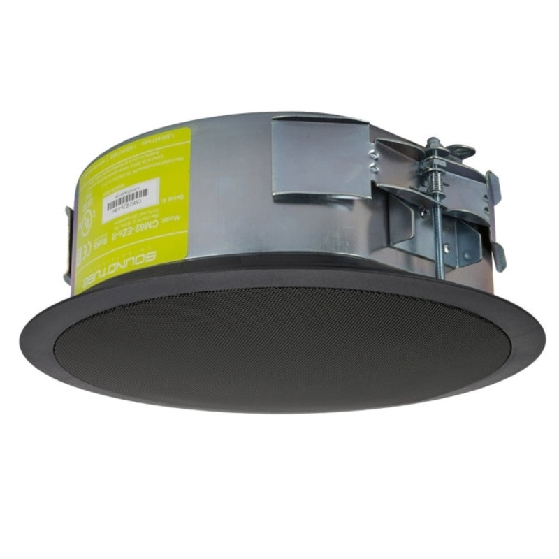 SoundTube CM62-EZS-II-BK 2 Way In Ceiling Speaker (Black) – 6″