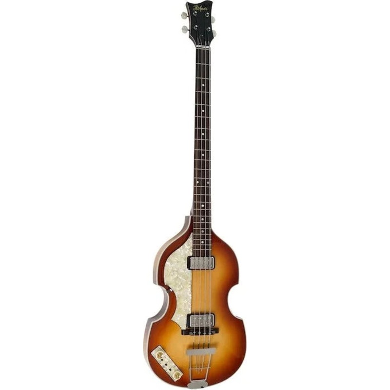 HOF-H500/1-63-ARL-O Left Handed Violin Bass with Case (Sunburst)