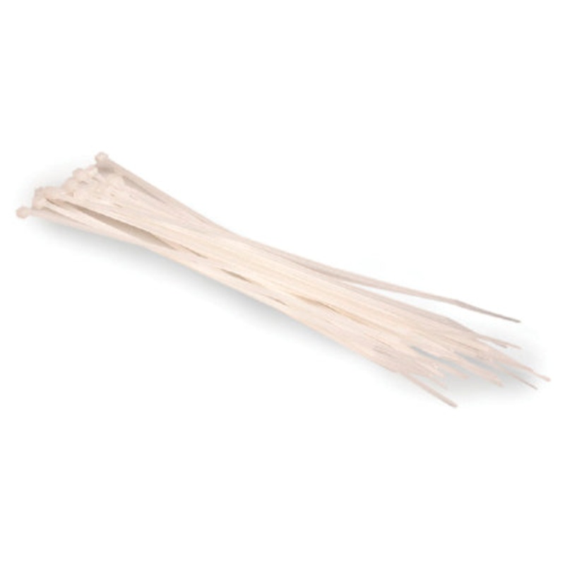 Hosa WTI-172 8″ Plastic Wire Ties (Pack of 20, White)