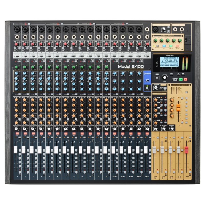 Tascam MODEL2400 24-Track Flagship Analog Recording Console & Live Mixer with Audio Interface