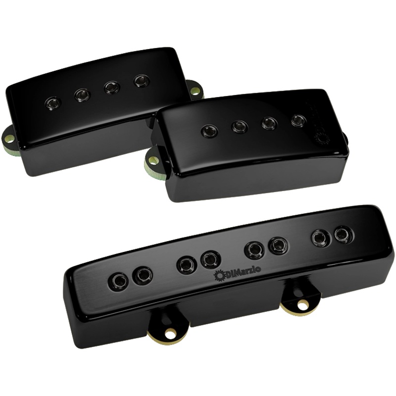DiMarzio DP307 Relentless PJ Bass Pickup Set (Gloss Black)