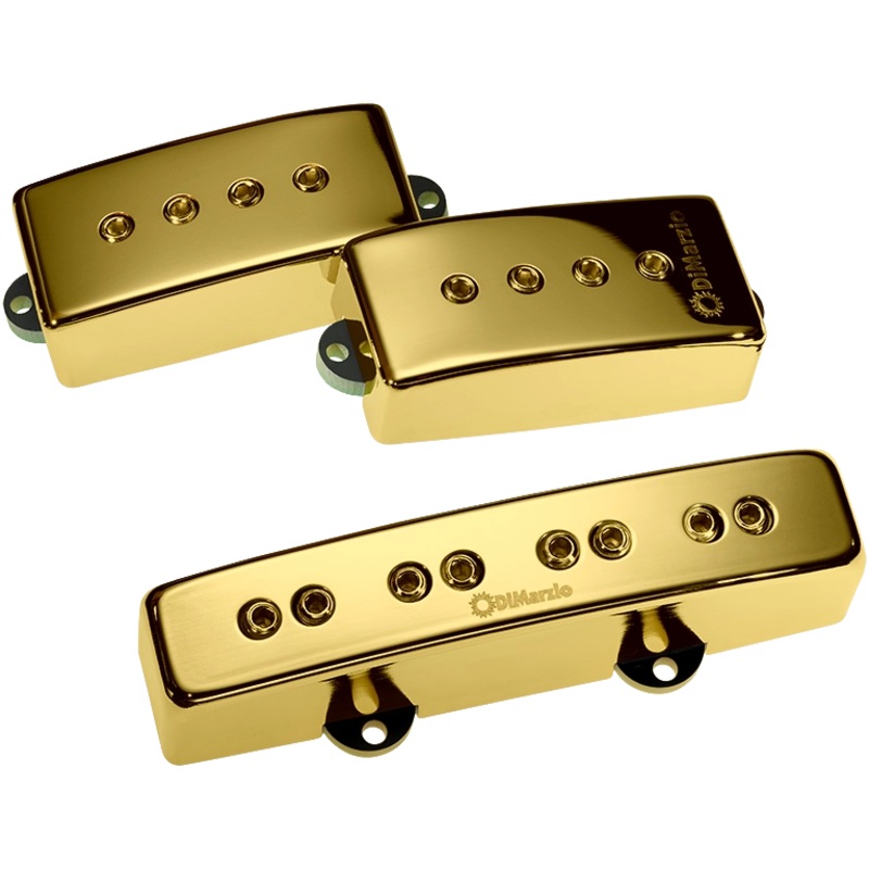 DiMarzio DP307 Relentless PJ Bass Pickup Set (Gold)