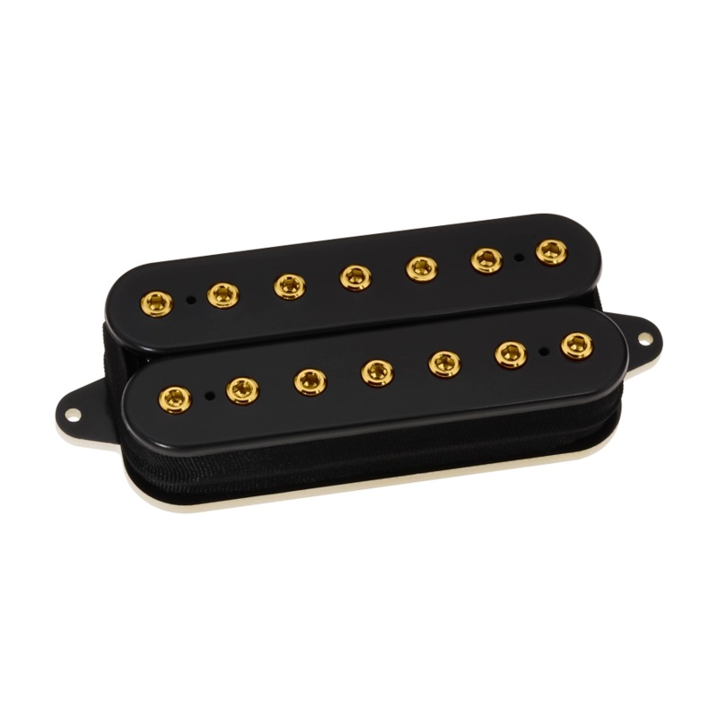 DiMarzio DP707 LiquiFire 7 Neck Humbucker (Black With Gold Poles)