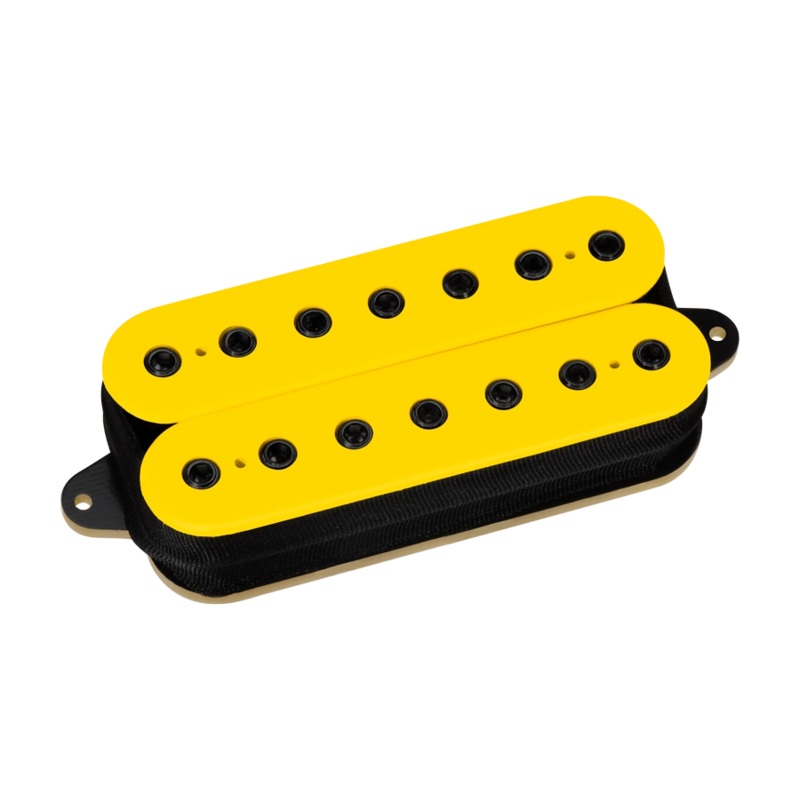 DiMarzio DP712 Super Distortion 7 String Pickup (Yellow With Black Poles)