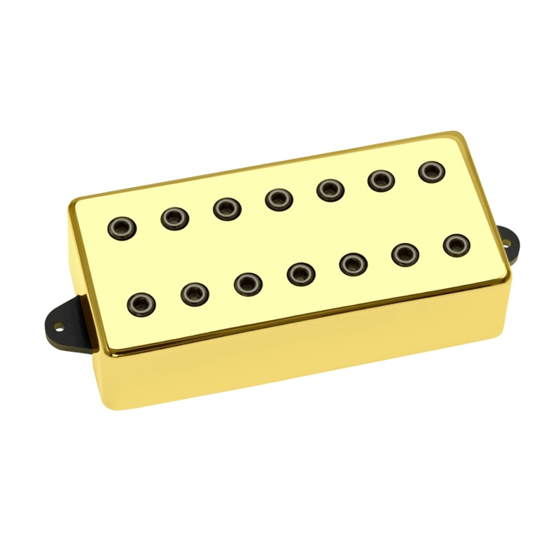 DiMarzio DP714 Titan 7-String Bridge Pickup (Gold Cover + Black Poles)