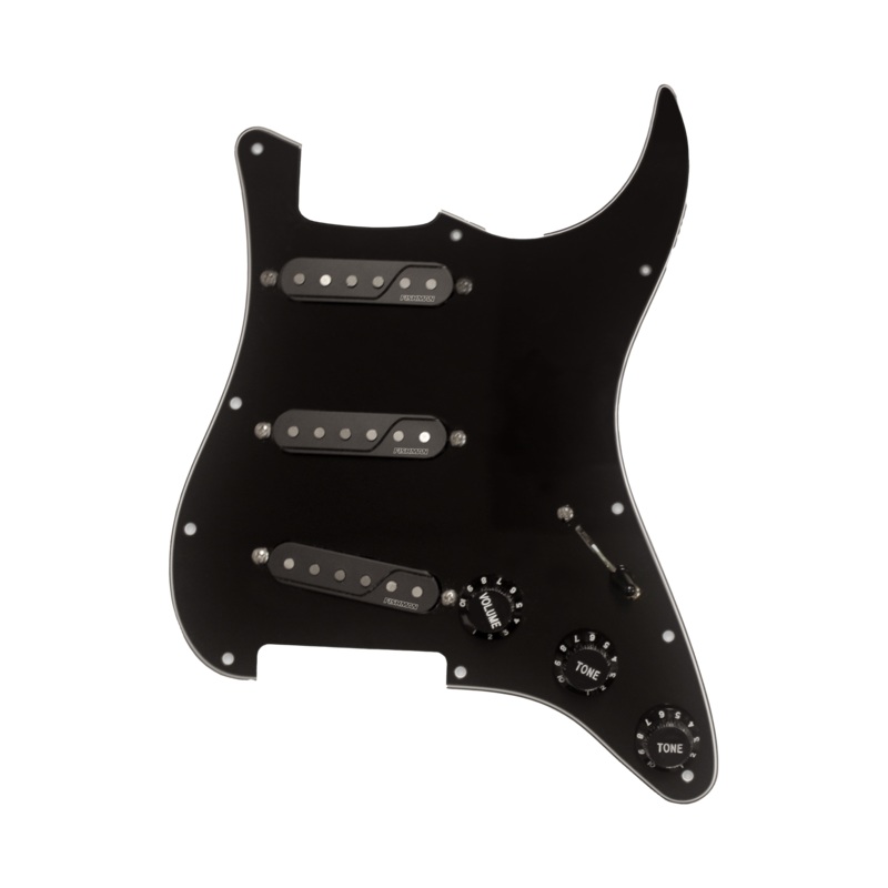 Fishman PRF-SS6-GPB Fluence Signature Series Greg Koch Single Width Loaded Pickguard (Black)