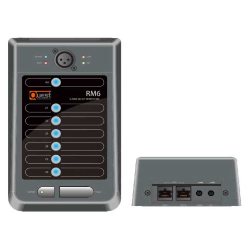 Quest RM-06 6 Zone Gooseneck Paging Microphone