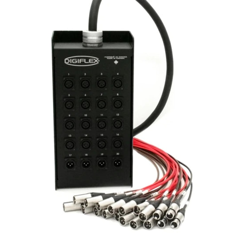 Digiflex DE16-4X-150 16/4 Channel Snake w/XLR Returns – 150 Foot
