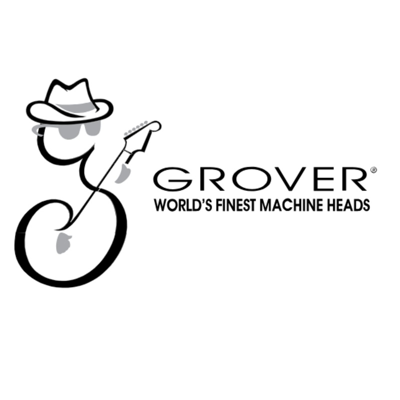 Grover GR3330D Plastic Bridge Pins (Black With Dots)- 12 Pieces