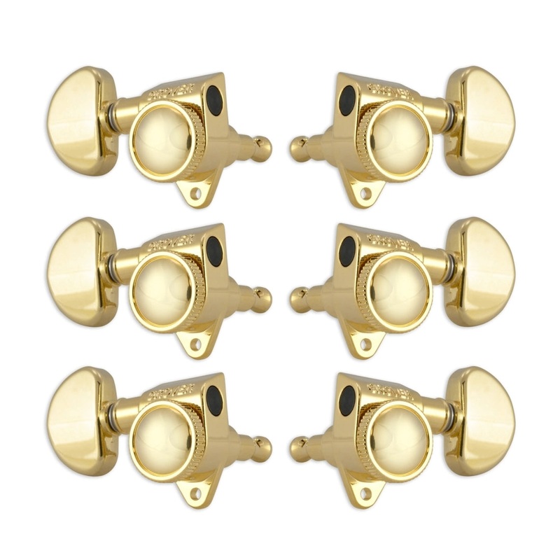 Grover GR502GK 502 Series Roto-Grip Locking Rotomatics Kidney Button (Gold)