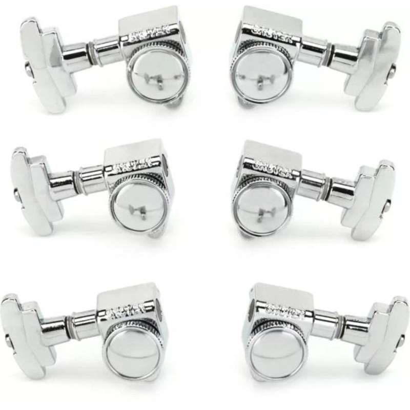 Grover GR509C 3+3 Roto-Grip Locking Rotomatic Tuners (Chrome)