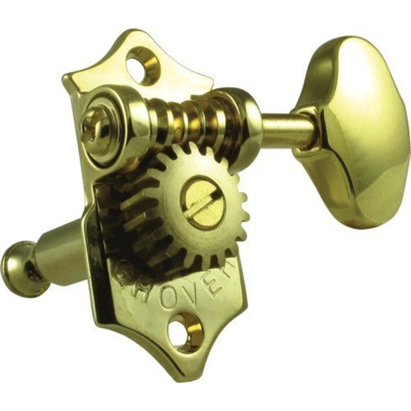Grover GRV97-18G Sta-Tite Tuners 18:1 Gear Ratio 3-Per-Side (Gold) – Vertical