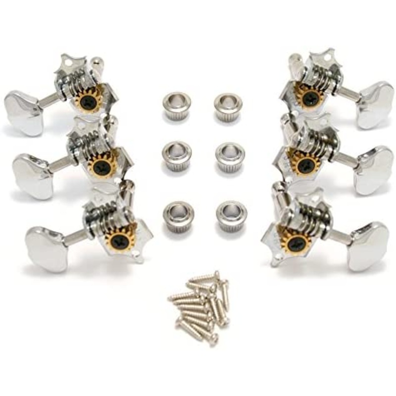 Grover GRV97C 97 Series Vintage Sta-Tite Tuners (Chrome) – Set Of 6