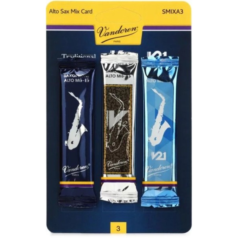 Vandoren SMIXA3 Mixed Alto Saxophone Reeds – 3