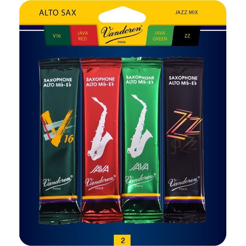 Vandoren SRMIXA2 Alto Sax Jazz Reed Mix Card – 2