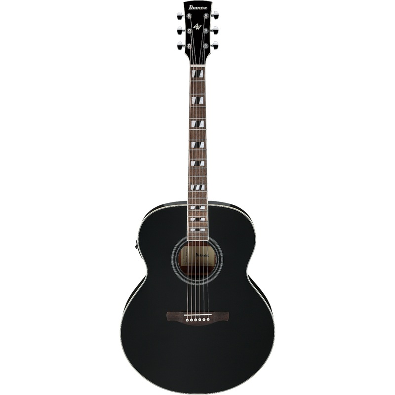 Ibanez AJ70M1EBK Acoustic Electric Guitar (Black High Gloss)