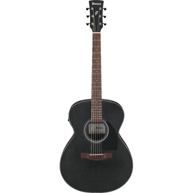 Ibanez PC54EWKH Acoustic Electric Guitar (Weathered Black Open Pore)