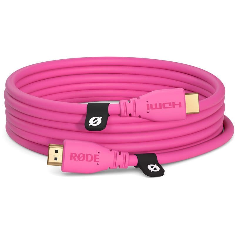 Rode HDMICABLE3M-P HDMI 2.0 Cable (Pink) – 3m