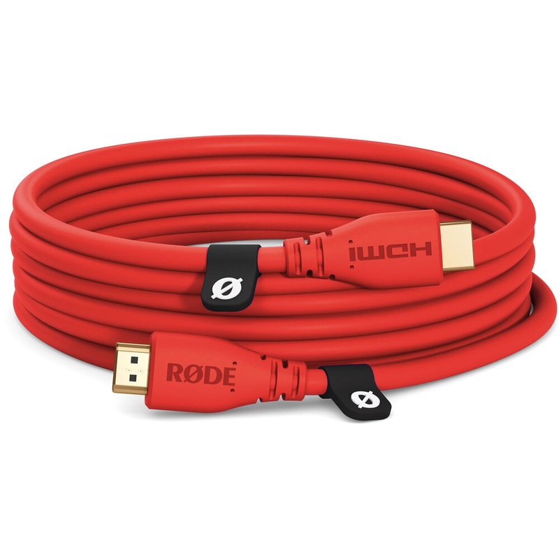 Rode HDMICABLE3M-R HDMI 2.0 Cable (Red) – 3m