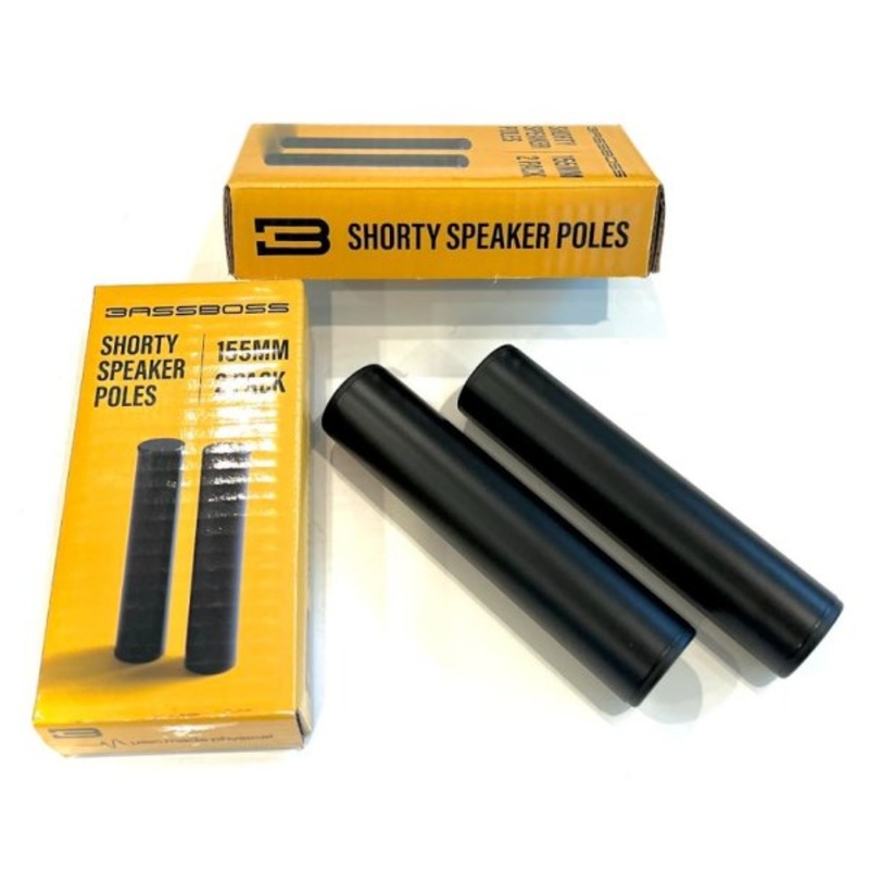 BASSBOSS POLE-155MM-2PK Shorty Speaker Pole (Pair)