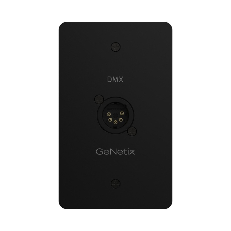 Chamsys GENETIX-DMX-SM-WP GeNetix DMX Passthrough Wall Plate (Single Port 5-Pin Male)