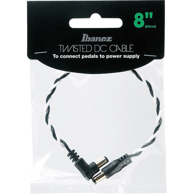 Ibanez DCT08BWH Twisted DC Cable – 8″