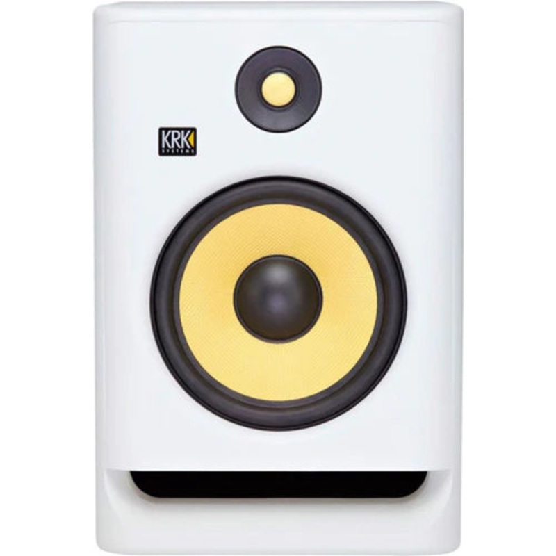 KRK ROKIT RP8-G4/WN 2-Way Active Studio Monitor (Single, White) – 8″ (DEMO)
