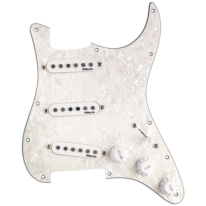 DiMarzio FG2108PWA10 Richie Kotzen Strat Replacement Pickguard (Pearl White)