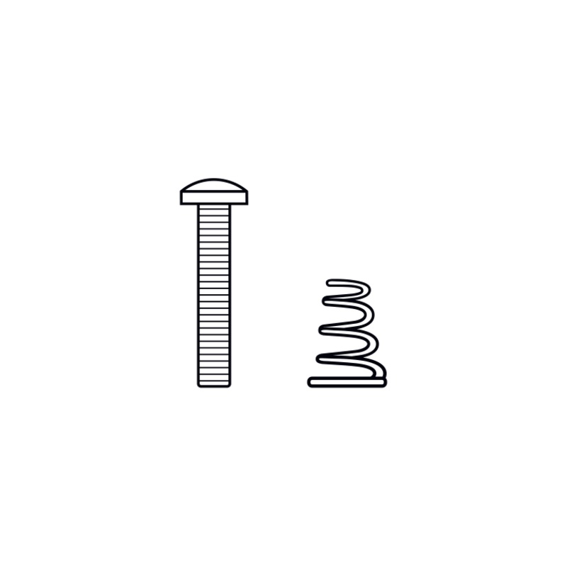 DiMarzio FH1310 Single-coil Mounting Hardware Kit (Chrome)