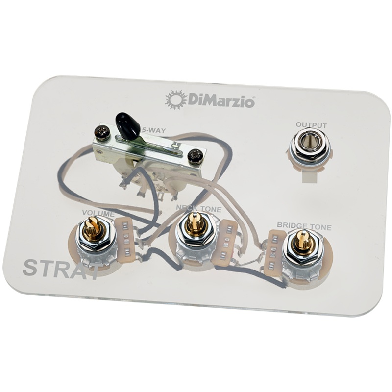 DiMarzio GW2114 HSS Strat Wiring Harness with 5-Way Switch and 500k Volume Pot