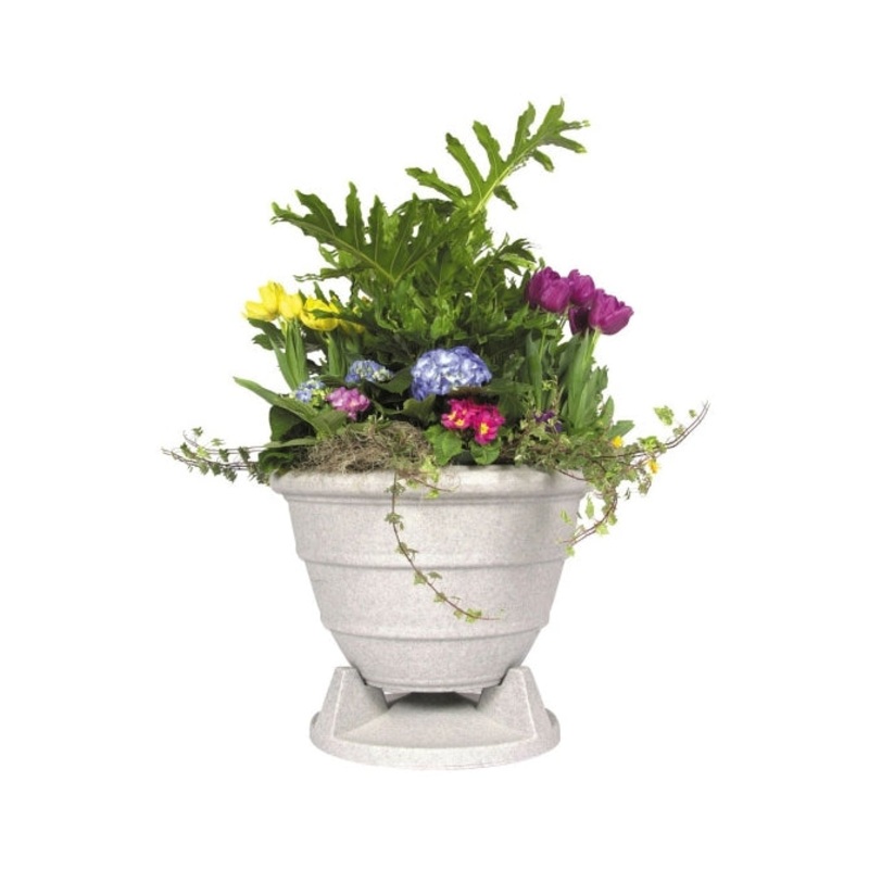 Rockustics OMNIPLANTER-6.5-GG-T Coaxial Outdoor Plant Speaker with Transformer (Grey) – 6.5″