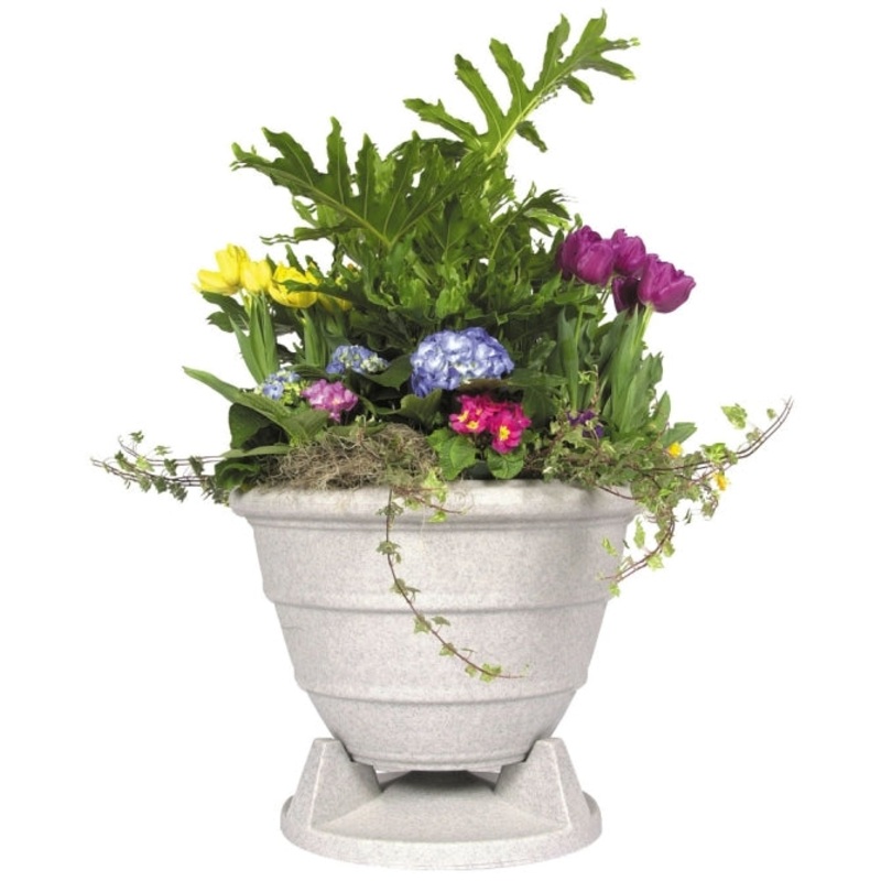 Rockustics OMNIPLANTER-8.0-GG-T Coaxial Outdoor Plant Speaker with Transformer (Grey) – 8″