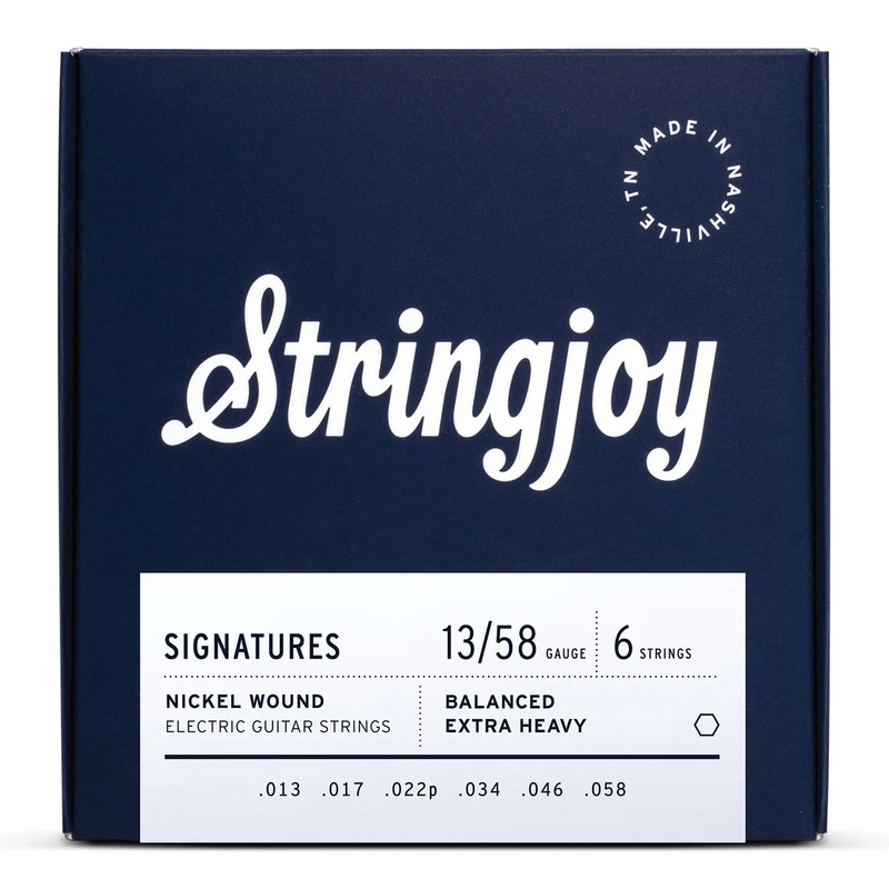 Stringjoy SJ-BAL13 Electric Guitar Strings Balanced Extra Heavy – 13-58