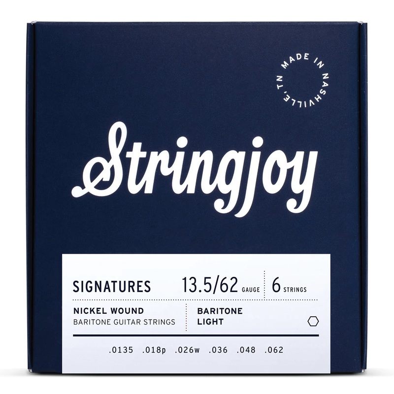 Stringjoy SJ-BAL135B Baritone Guitar Strings Balanced Light – 13.5-62