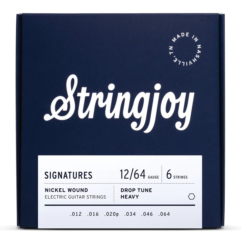 Stringjoy SJ-DRP12 Electric Guitar Strings Drop Tune Heavy – 12-64